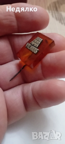 Рядка винтидж значка,Вилнюс,кехлибар,сребро , снимка 3 - Колекции - 52416261