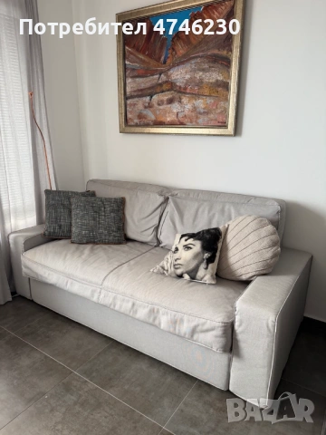 Разтегателен диван IKEA (сив) в отлично състояние
