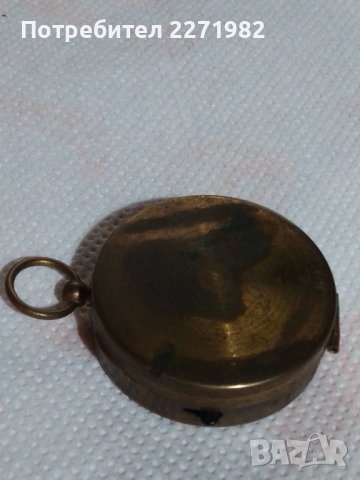 Стар немски месингов компас, снимка 3 - Антикварни и старинни предмети - 40854825