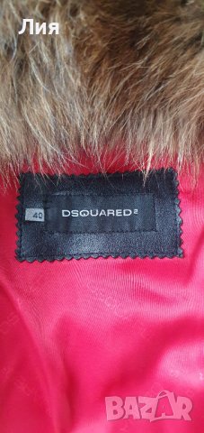 Дамско яке Dsquared2 естествена кожа, снимка 2 - Якета - 38878134