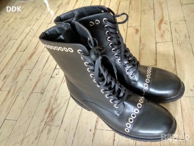 Дамски обувки-лек кубинки модел Mat Star, снимка 4 - Дамски боти - 41818456