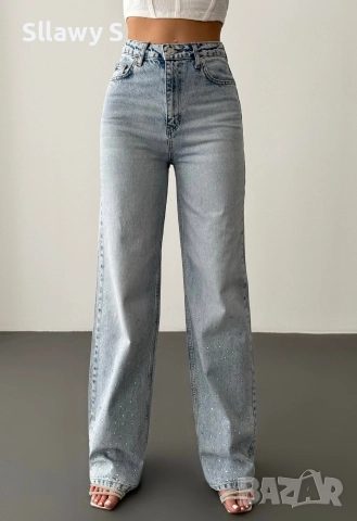 Дънки с камъни, снимка 5 - Дънки - 52564073