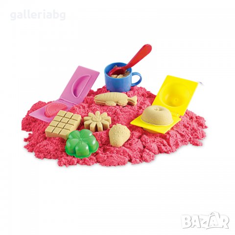 Кинетичен пясък за игра в куфарче , снимка 2 - Пластелини, моделини и пясъци - 39574324
