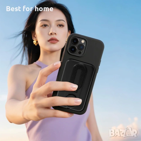 Преносимо магнитно зарядно устройство, сгъваема безжична външна батерия, снимка 3 - Оригинални батерии - 53838228