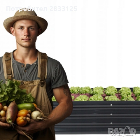 Леха за зеленчуци и цветя - елегантно решение за всяка градина - антрацит, снимка 8 - Саксии и кашпи - 53660643