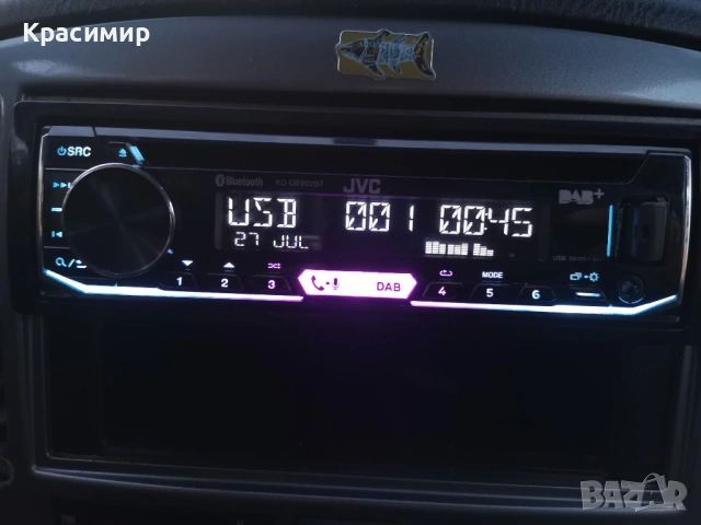 CD плеър за кола JVC KD-DB902BT, снимка 6 - Аксесоари и консумативи - 53866157