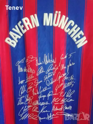 Bayern Munich Munchen 1995-1997 оригинална тениска фланелка с автографи Байерн Мюнхен , снимка 3 - Тениски - 49207209