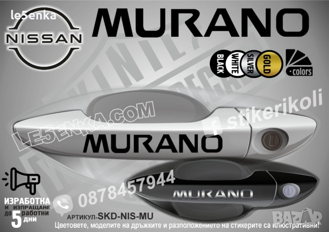 NISSAN MURANO стикери дръжки SKD-NIS-MU