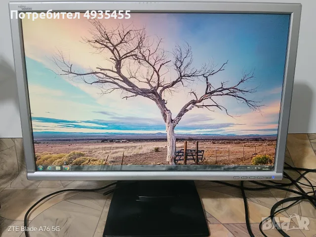 Широкоекранен LCD Монитор 22" / DVI / VGA / Вградени говорители - Fujitsu Siemens Scaleoview L22W-5