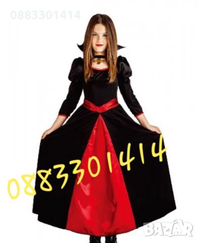 Детски карнавален костюм за момиче Вампир , снимка 2 - Други - 34465637