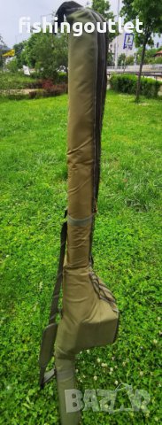 Двоен подплатен шарански калъф за въдици на 2 части / 190 и 205см, снимка 2 - Такъми - 41017099