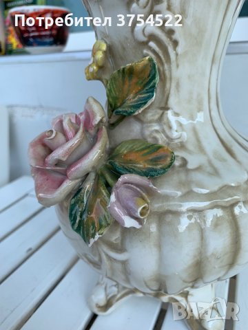 Порцеланова ваза Capodimonte, снимка 8 - Антикварни и старинни предмети - 41348180