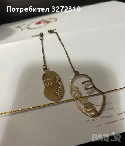 Дълги асиметрични обеци ( висящи обици ), снимка 4 - Обеци - 48475288