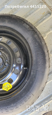 Резервна гума патерица T125/90/R15 Ford, снимка 3 - Гуми и джанти - 52345117