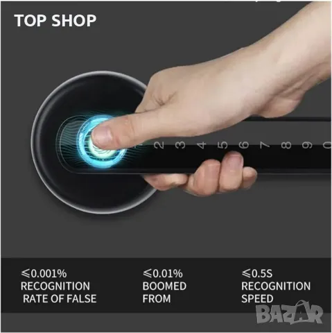 WAFU WF-F4 Tuya Smart Door Lock Интелигентна ключалка с пръстови отпечатъци, снимка 4 - Друга електроника - 48793350