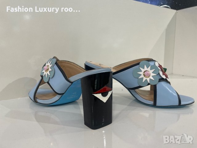 Дамски чехли с ток, снимка 3 - Дамски обувки на ток - 41663903