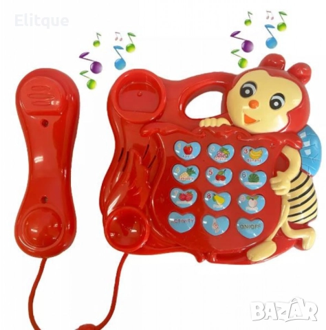 Интерактивна играчка „Музикален телефон Пчела“ – Образователно забавление за деца, снимка 6 - Други - 52786642