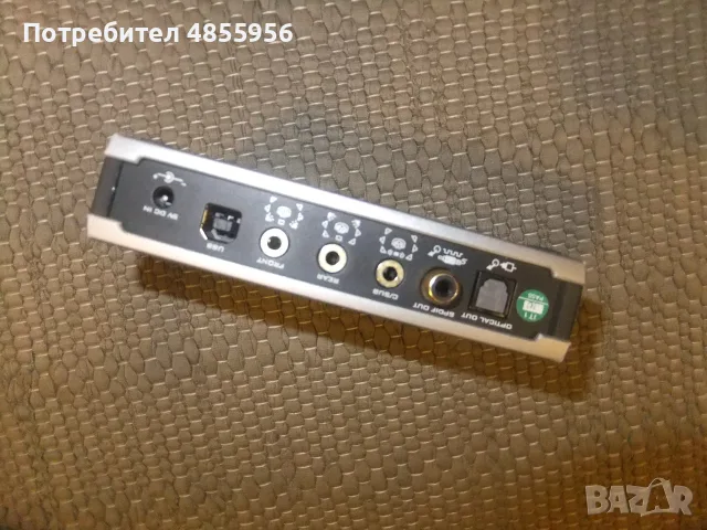 PC Аудио Карта - CREATIVE Labs Sound Blaster SB0300 External USB Soundcard 24-Bit Dolby Digital, снимка 5 - Кабели и адаптери - 56233916