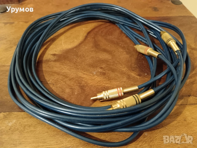 Аудио кабел Freitag 54821 Profi – позлатени чинчове, снимка 5 - Други - 52239487