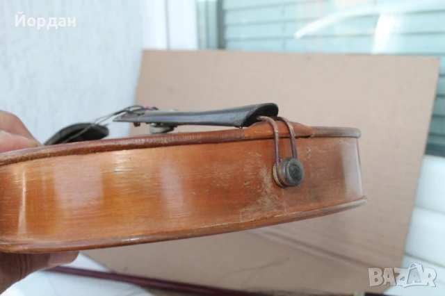 Стара цигулка с лък , снимка 12 - Струнни инструменти - 50565604