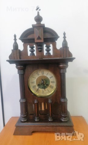 Стар настолен механичен часовник, снимка 9 - Антикварни и старинни предмети - 39617109