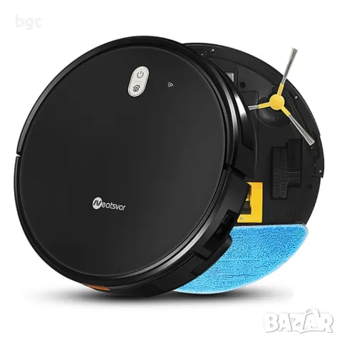 Робот прахосмукачка Neatsvor X520, 6000Pa, 5200mAh, 75 мм височина, моп, до 250m2, черен, снимка 7 - Прахосмукачки - 49439197