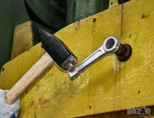 Американски Ударен Гаечен Ключ ЗВЕЗДА 65 мм с наковалня за чук Професионални Инструменти Ключове USA, снимка 10 - Ключове - 40614870