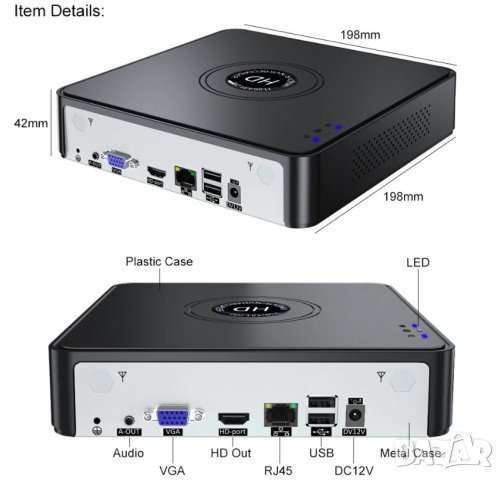 FHD 4K Ultra HD ONVIF P2P H.265+ HEVC 16ch NVR 8MPx IP Камери AI Human Detection Лицево Разпознаване, снимка 10 - IP камери - 39455547