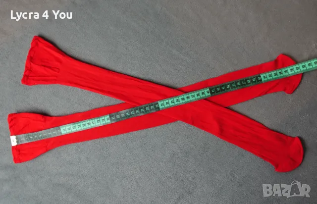 S/M дамски червени чорапи 20 ден с дължина до коляното, снимка 3 - Бельо - 47625692