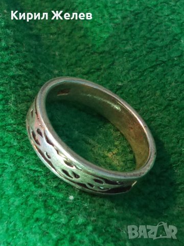 МЕТАЛСКИ РОКАДЖИЙСКИ СРЕБЪРЕН ОРНАМЕНТИРАН ФЕШЪН АРТ УНИСЕКС ПРЪСТЕН СРЕБРО 925 - Тип ХАЛКА 38493, снимка 3 - Пръстени - 41451055