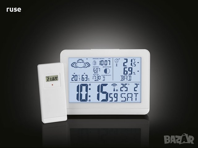 НОВИ! Радио метеорологична станция с външен сензор DCF, снимка 5 - Друга електроника - 41857836