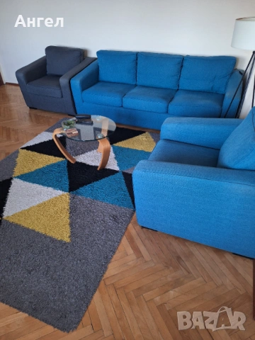 Диван-тройка с два фотьойли