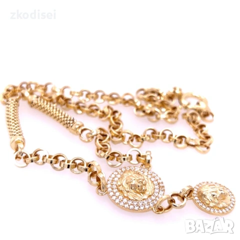 Златно колие 14,43гр. 49,0см. 14кр. проба:585 модел:36319-1, снимка 3 - Колиета, медальони, синджири - 53072671