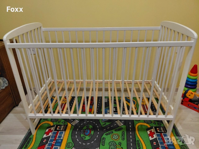 Дървено бебешко креватче BABY NEEDS, снимка 2 - Кошарки - 53479127