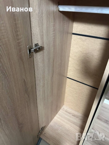 Гардероб еднокрил , дъб сонома, Бенет, снимка 2 - Гардероби - 53637130