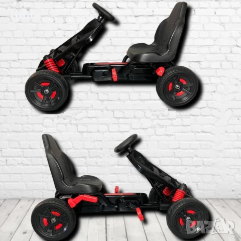 КАРТИНГ С педали TANK G23 С МЕКИ ГУМИ, снимка 12 - Детски велосипеди, триколки и коли - 51038806