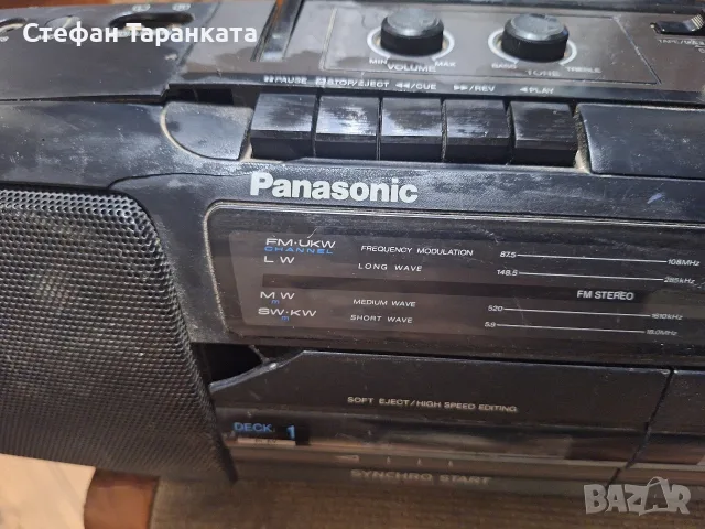 двукасетачен касетофон Panasonic , снимка 5 - Радиокасетофони, транзистори - 55894409