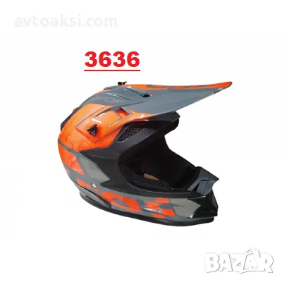 Каска Крос Мотор/Скутер/Бъги/Вело/АТВ 10-Разцветки, снимка 18 - Аксесоари и консумативи - 47590328