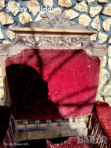 ръчно изработен стол Френската буржоазия, снимка 6 - Антикварни и старинни предмети - 53474691