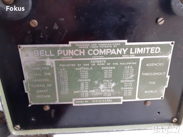 Стара английска сметачна машина, снимка 5 - Антикварни и старинни предмети - 53384597