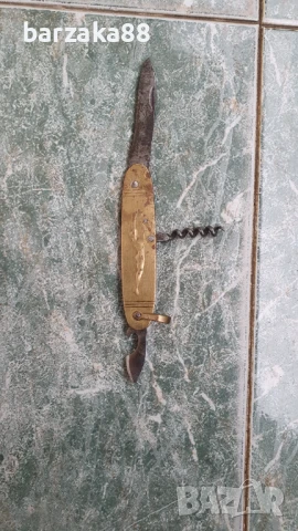 Стара френска месингова ножка Ножче, снимка 1