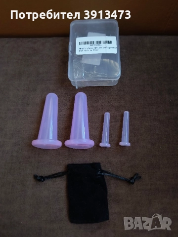 Комплект Силиконови вендузи за масаж на Лице и Врат 4 бр, снимка 2 - Масажори - 52187239