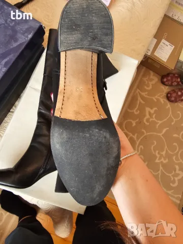 Ботуши Kiomi, естествена кожа, черен цвят, снимка 3 - Дамски ботуши - 48433057