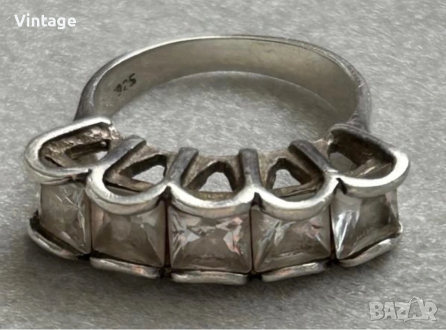 Сребърен пръстен  , снимка 2 - Пръстени - 53355926