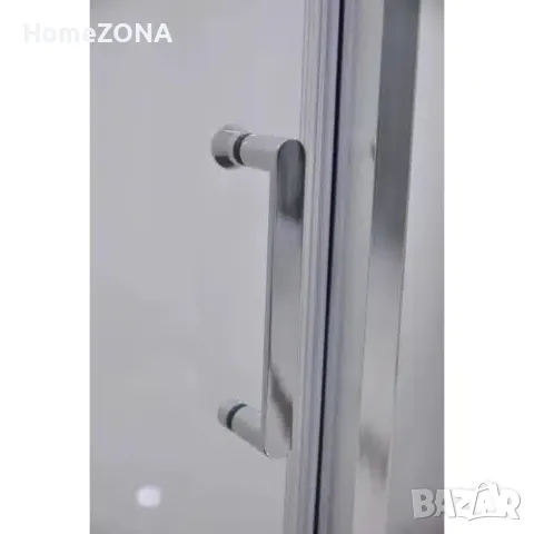 Параван за баня ELITE R, 140-160х190 см, прозрачно стъкло, хром, снимка 4 - Паравани - 49371153