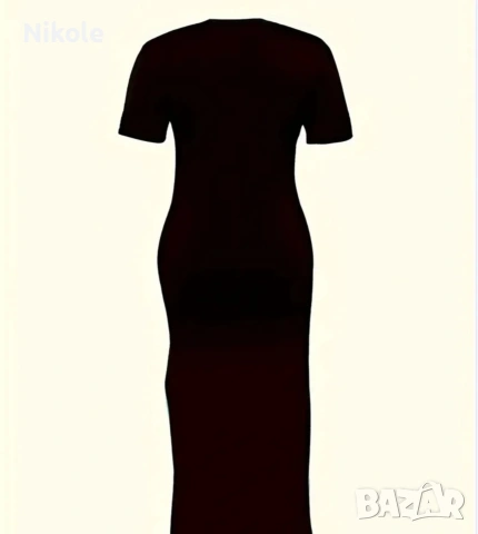 Дамска рокля - черна, снимка 2 - Рокли - 53721728