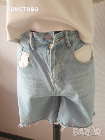 Дънкови панталонки ЗАРА - 10,00лв., снимка 3 - Къси панталони и бермуди - 40835452