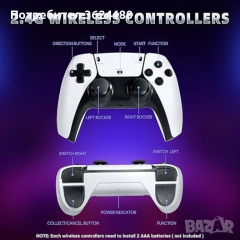 TV Конзола с Класически Игри Безжична Връзка и 64GB Памет 4547 PlayStation 5 , снимка 3 - Игри за PlayStation - 52483759