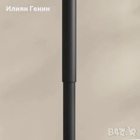 Бар маса HOMCOM за 2 души, регулируема височина, мраморен вид, 60 x 60 x 68-93.5 см, черна , снимка 3 - Маси - 50364623