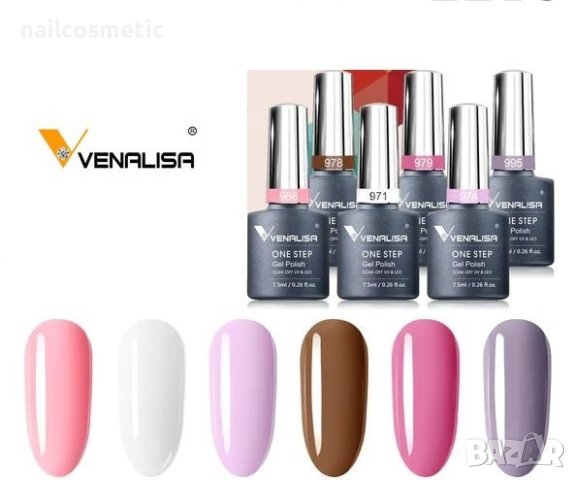 UV&LED ГЕЛ ЛАК 3 В 1 - 6 ЦВЯТА КОМПЛЕКТ VENALISA - В12